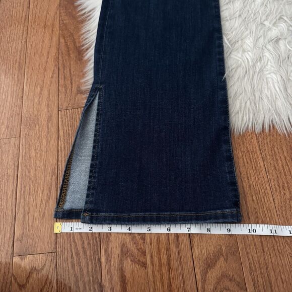 Frame Bootcut Jeans Women’s 27 Le Mini Boot Side Slit Dark Wash Midrise Majesty - Picture 10 of 14